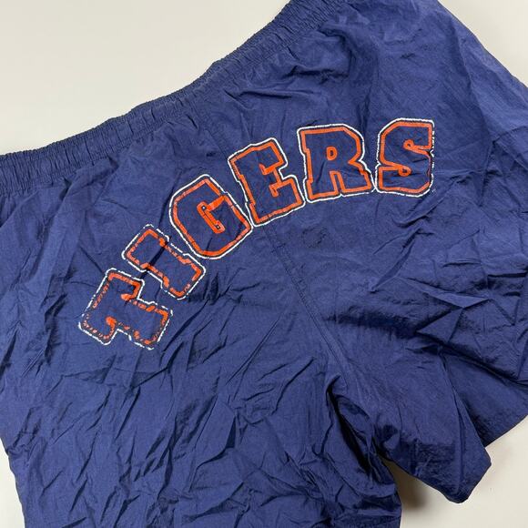 Vintage Detroit Tigers MLB Baseball Swim Trunks Shorts Navy 90s Size Large - Picture 2 of 6